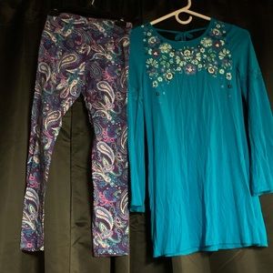 Girls size 10 Justice set.